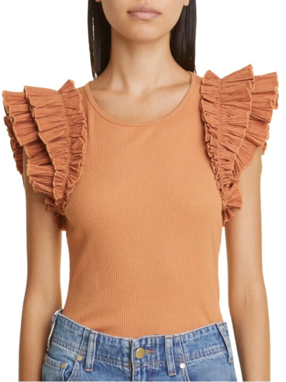 Ulla Johnson Lilo top in chestnut